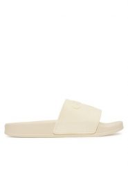 Guess Klapki E6GZ17 BB00F Kremowy. Białe klapki Guess, z aplikacjami, z syntetyku, bez obcasa, bez zapięcia. Za 199.99 zł.