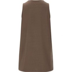 Top na ramiączkach slub dla kobiet Athlecia Mota. Brązowe topy Athlecia, bez wzorów, z elastanu, sportowe, bez kołnierzyka, bez ramiączek. Za 79.90 zł.