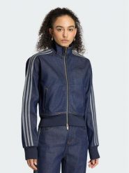 Adidas Kurtka jeansowa Firebird KQ6491 Granatowy Slim Fit. Niebieskie kurtki adidas, m, bez wzorów, z bawełny, bez kaptura. Za 369.99 zł.