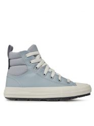 Converse Trampki Chuck Taylor All Star Berkshire A05376C Błękitny. Niebieskie trampki Converse, bez wzorów, ze skóry, retro, bez zapięcia. Za 239.99 zł.