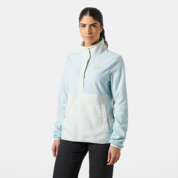 Damski polar Helly Hansen Daybreaker Snap. Niebieskie bluzy z polaru Helly Hansen, bez wzorów, z polaru, trekkingowe. Za 355.00 zł.
