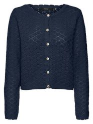Vero Moda Kardigan w kolorze granatowym rozmiar: M. Niebieskie swetry Vero Moda, m, bez wzorów, ze splotem, bez ramiączek. Za 110.04 zł.