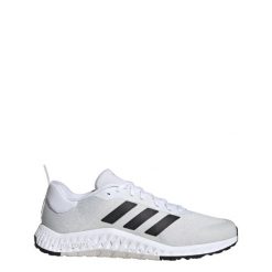 Buty treningowe Everyset. Białe buty treningowe adidas, bez wzorów, z materiału, bez zapięcia. W wyprzedaży za 337.90 zł.