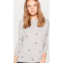 Sweter z dżetami - Szary. Swetry marki GEOLOGIC. W wyprzedaży za 49.99 zł.