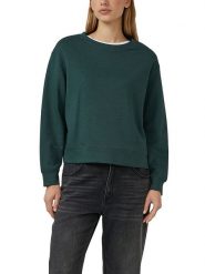 S.Oliver Bluza w kolorze zielonym rozmiar: 42. Zielone bluzy S.Oliver, s, bez wzorów, bez ramiączek, bez kaptura. Za 73.99 zł.