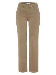 Toni Dżinsy - Regular fit - w kolorze beżowym rozmiar: 42. Brązowe jeansy Toni, z aplikacjami, ze skóry, z podwyższonym stanem. Za 173.99 zł.