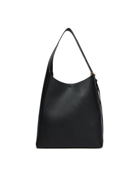 Tory Burch Torebka Romy Hobo 170964 Czarny. Czarne torebki klasyczne Tory Burch, bez wzorów, ze skóry, bez dodatków. Za 2,689.00 zł.