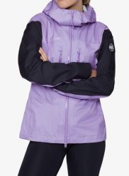 Kurtka w góry damska Mammut Taiss Light HS Hooded Jacket. Fioletowe kurtki przeciwdeszczowe Mammut, l, bez wzorów, z materiału, bez kaptura, trekkingowe. Za 1,583.99 zł.