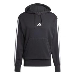 Bluza polarowa ADIDAS M 3S FT HD Czarny. Czarne bluzy bez kaptura adidas, m, bez wzorów, z materiału, bez kaptura, trekkingowe. Za 215.99 zł.