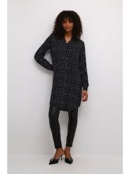 Kaffe Sukienka w kolorze czarno-białym rozmiar: 40. Czarne sukienki Kaffe, na imprezę, s, bez wzorów, z wiskozy, klasyczne, bez kołnierzyka, bez ramiączek, mini. Za 104.99 zł.