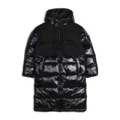 Kurtka MUNICH PUFFER WIND Czarny. Czarne kurtki munich, bez wzorów, z tkaniny, bez kaptura. Za 470.99 zł.