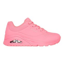 Tenisówki Skechers Model Uno -stand On Air Kolor Rose. Czerwone trampki Skechers, bez wzorów, z materiału, sportowe, bez zapięcia. Za 475.00 zł.