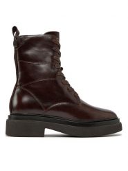Gant Botki Zandrin Mid Boot 27541381 Brązowy. Brązowe botki Gant, bez wzorów, ze skóry, bez obcasa, na płaskiej podeszwie, bez zapięcia. Za 589.99 zł.
