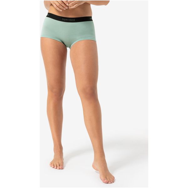 Bokserki sportowe damskie SUPER.NATURAL W Tundra 175 Boyfriend Hipster. Zielone bokserki damskie super.natural, bez wzorów. Za 149.99 zł.