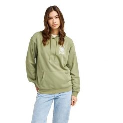Bluza z kapturem damska SURF STOKED TERRY VINT. Zielone bluzy z kapturem Roxy, m, bez wzorów, z bawełny, z kapturem. Za 239.99 zł.