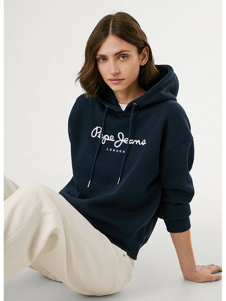 Pepe Jeans Bluza "Baddy" w kolorze granatowym rozmiar: M. Niebieskie bluzy z kapturem Pepe Jeans, m, bez wzorów, z jeansu, z kapturem. Za 196.70 zł.