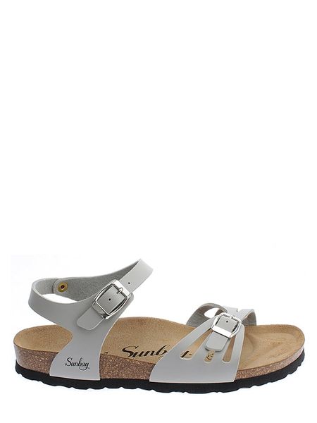Sunbay Sandały "Althea" w kolorze szarym rozmiar: 40. Szare sandały Sunbay, bez wzorów, klasyczne, z otwartym noskiem, bez obcasa, bez zapięcia. Za 114.71 zł.