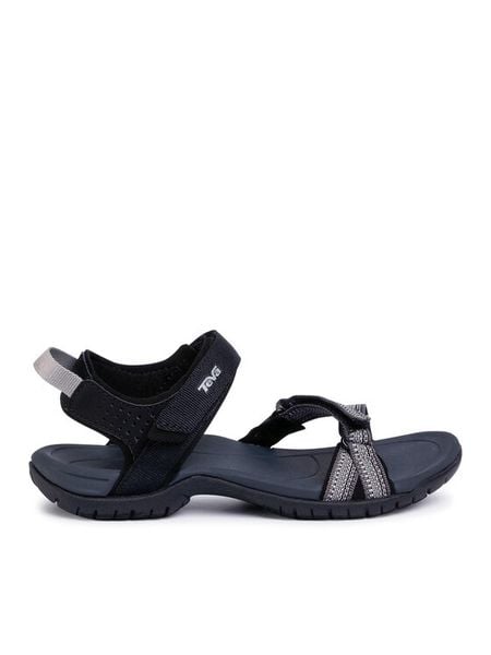 Teva Sandały Verra 1006263 Czarny. Czarne sandały Teva, bez wzorów, z materiału, bez obcasa, bez zapięcia. Za 242.99 zł.