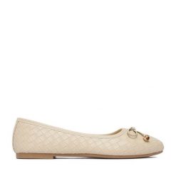 Baleriny JENNY. Brązowe baleriny Jenny, bez wzorów, bez obcasa, bez zapięcia. Za 69.99 zł.