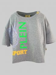 Plein Sport Koszulka w kolorze szarym rozmiar: XS. Szare t-shirty sportowe Plein Sport, xs, bez wzorów, bez ramiączek. Za 127.95 zł.
