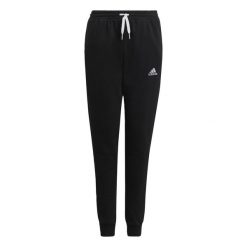 Entrada 22 Sweat Pants. Czarne spodnie dresowe adidas, bez wzorów, z dresówki. Za 121.00 zł.