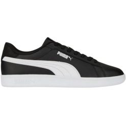 Buty Puma Smash 3.0 L M 390987 04 czarne. Czarne buty treningowe bez wzorów, z gumy, bez zapięcia. Za 329.02 zł.