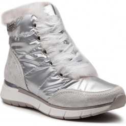 Botki MARCO TOZZI - 2-26282-21 Silver Comb 948. Szare botki Marco Tozzi, z materiału. Za 279.90 zł.