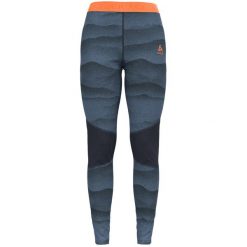 Legginsy termoaktywne damskie Odlo WHISTLER ECO. Niebieskie bielizna termoaktywna damska ODLO, bez wzorów. W wyprzedaży za 175.00 zł.