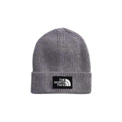 Czapka zimowa unisex The North Face LOGO BOX CUF BEANIE. Szare czapki zimowe The North Face, bez wzorów, sportowe. W wyprzedaży za 119.00 zł.