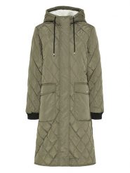 TicketWOMAN Płaszcz przejściowy "Isabella" w kolorze khaki rozmiar: 42. Brązowe płaszcze TicketWOMAN, bez wzorów, bez kaptura. Za 287.16 zł.