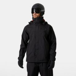 Kurtka narciarska Helly Hansen ULLR D 2.0. Czarne kurtki narciarskie Helly Hansen, na zimę, bez wzorów, bez kaptura, narciarskie. Za 1,161.00 zł.