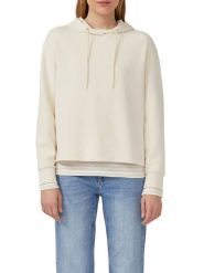S.Oliver Bluza w kolorze kremowym rozmiar: 42. Brązowe bluzy S.Oliver, s, bez wzorów, z kapturem. Za 159.95 zł.