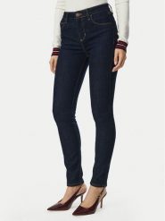 Guess Jeansy W6BAJS D2305 Granatowy Skinny Fit. Niebieskie jeansy Guess, z aplikacjami, z bawełny. Za 445.99 zł.