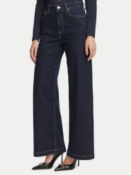 Guess Jeansy W6BA1C D2573 Granatowy Wide Leg. Niebieskie jeansy Guess, z aplikacjami, z bawełny. Za 694.99 zł.