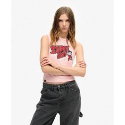 Kamizelka Slim z Retro Ozdobami. Czerwone bielizna termoaktywna damska Superdry, bez wzorów, bez ramiączek. Za 170.15 zł.