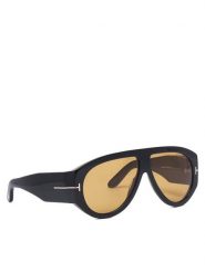 Tom Ford Okulary przeciwsłoneczne Bronson FT1044 Czarny. Czarne okulary przeciwsłoneczne TOM FORD, bez wzorów, plastikowe. Za 1,979.00 zł.