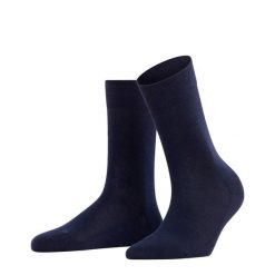 Skarpetki damskie Falke Sensitive London. Czarne skarpetki Falke, bez wzorów, z bawełny. Za 119.50 zł.