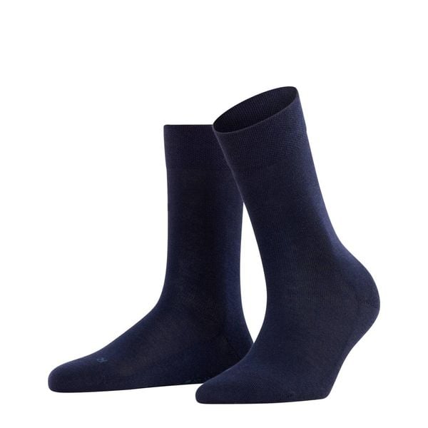Skarpetki damskie Falke Sensitive London. Czarne skarpetki Falke, bez wzorów, z bawełny. Za 123.00 zł.