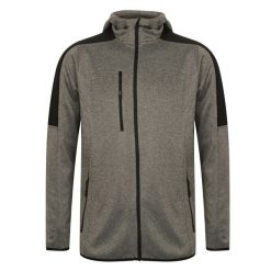 Aktywna Kurtka Soft Shell Dla Dorosłych Unisex. Czarne kurtki przejściowe sportowe FINDEN & HALES, m, bez wzorów, z jersey, z kapturem, trekkingowe. Za 254.99 zł.
