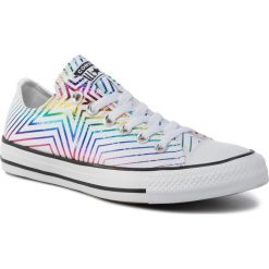 Trampki CONVERSE - Ctas Ox 565440C White/Black/White. Białe trampki Converse, bez wzorów, z materiału, bez zapięcia. Za 289.00 zł.