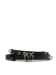 Pinko Pasek na talię Love Berry H1 Belt 20241 PLT01 102148 A1UI Czarny. Czarne paski Pinko, bez wzorów, ze skóry. Za 339.99 zł.