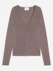 Perfect Cashmere Kaszmirowy kardigan "Paige" w kolorze szarobrązowym rozmiar: S. Brązowe swetry Perfect Cashmere, s, bez wzorów, z kaszmiru, bez ramiączek. Za 347.99 zł.