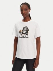 Liu Jo T-Shirt WA5342 JS923 M9504 Biały Regular Fit. Białe t-shirty Liu Jo, l, bez wzorów, z bawełny, bez kołnierzyka, bez ramiączek. Za 359.99 zł.