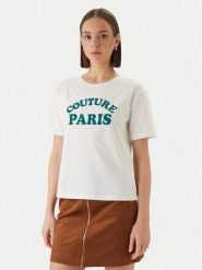 Morgan T-Shirt 261-DARIS Biały Regular Fit. Białe t-shirty Morgan, xl, bez wzorów, z bawełny, bez kołnierzyka, bez ramiączek. Za 129.99 zł.