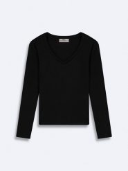 LTB Sweter w kolorze czarnym rozmiar: S. Czarne swetry LTB, s, bez wzorów, prążkowane, bez ramiączek. Za 52.92 zł.