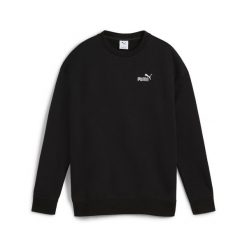 Damska luźna bluza z okrągłym dekoltem i małym logo No.1 ESS PUMA Black. Czarne bluzy Puma, xl, bez wzorów, bez kaptura, do biegania. W wyprzedaży za 144.00 zł.