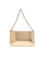 Tommy Hilfiger Torebka Th Icon Chain Shoulder Pouch Met AW0AW18219 Złoty. Żółte kopertówki Tommy Hilfiger, bez wzorów, ze skóry, wizytowe, bez dodatków. Za 309.99 zł.