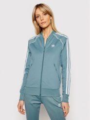 Adidas Bluza Primeblue Sst Track GN2944 Zielony Regular Fit. Zielone bluzy adidas, bez wzorów, z bawełny, bez kaptura. Za 119.99 zł.
