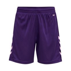 Spodenki dziecięce Hummel hmlCORE XK. Fioletowe szorty Hummel, bez wzorów, sportowe. Za 115.00 zł.