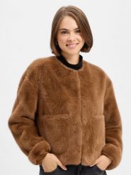 Rich & Royal Damowa kurtka ze sztucznego futra Kobiety brązowy, 34. Brązowe kurtki Rich & Royal, bez wzorów, eleganckie, bez kaptura. Za 1,199.95 zł.